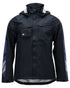 Dark Navy Coloured Mascot Workwear Mens Accelerate Outer Shell Jacket on white background 