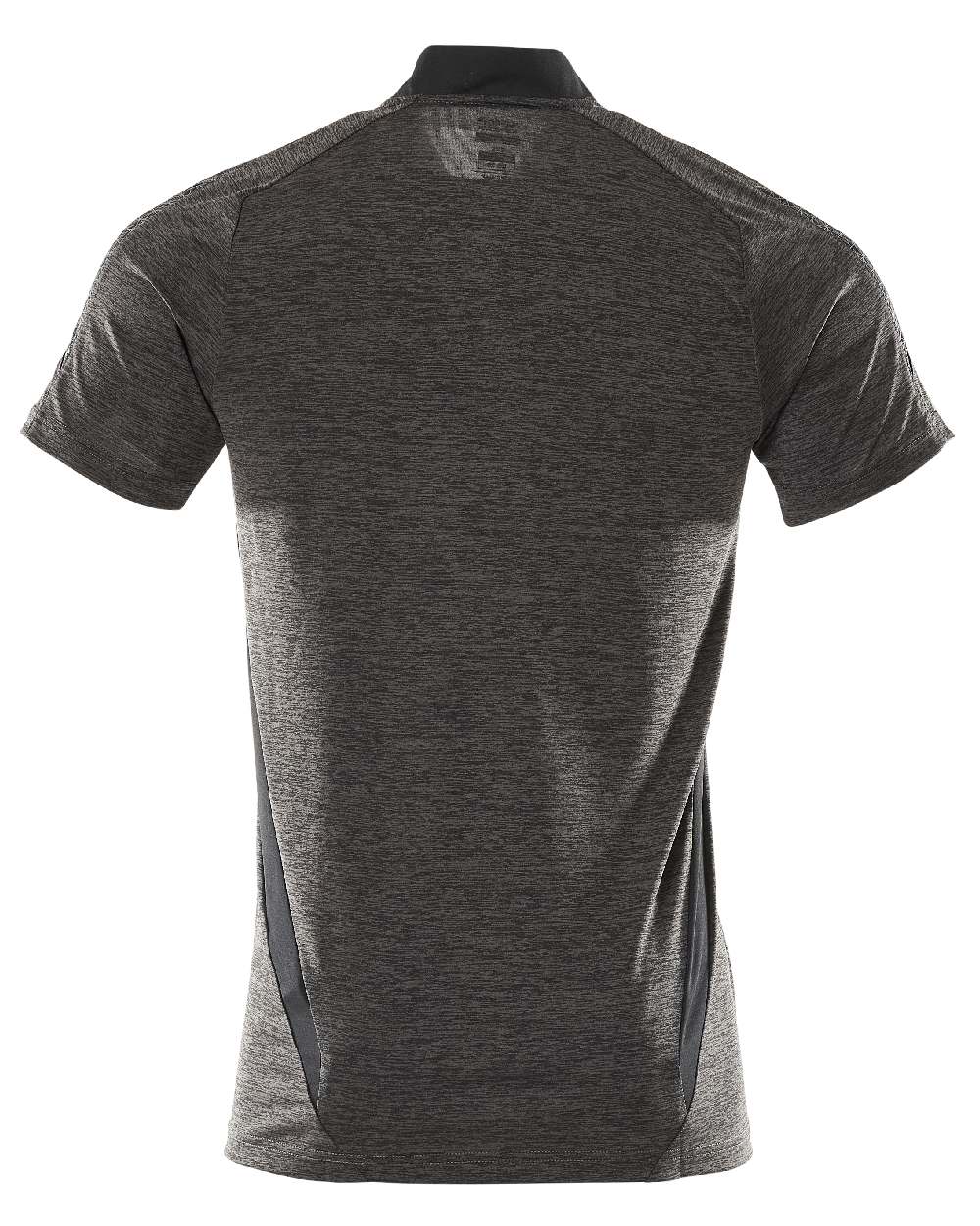 Dark Anthracite Black Coloured Mascot Workwear Mens Accelerate Polo Shirt on white background 