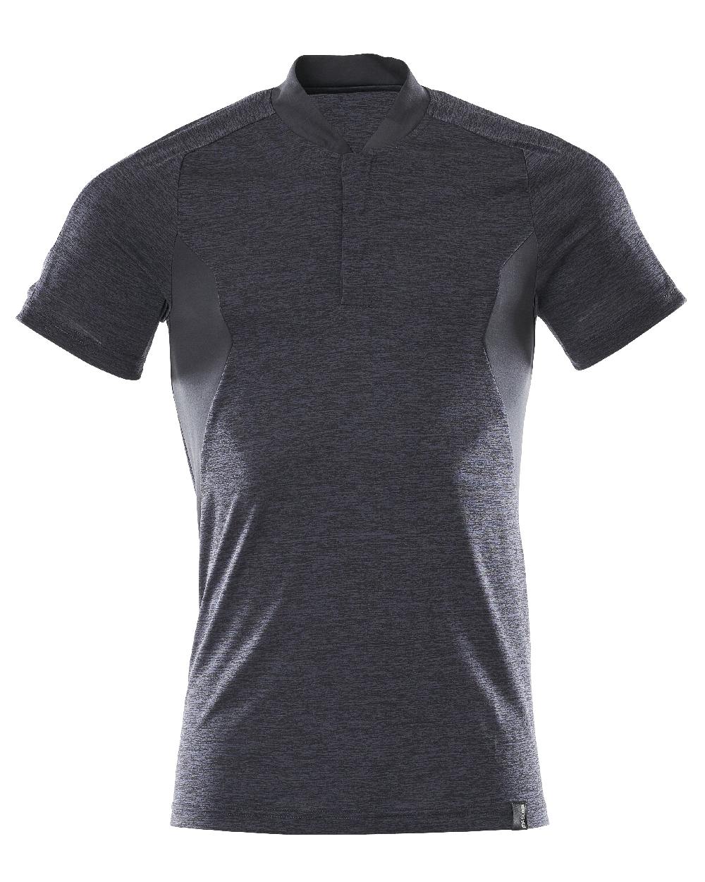Dark Navy Coloured Mascot Workwear Mens Accelerate Polo Shirt on white background 