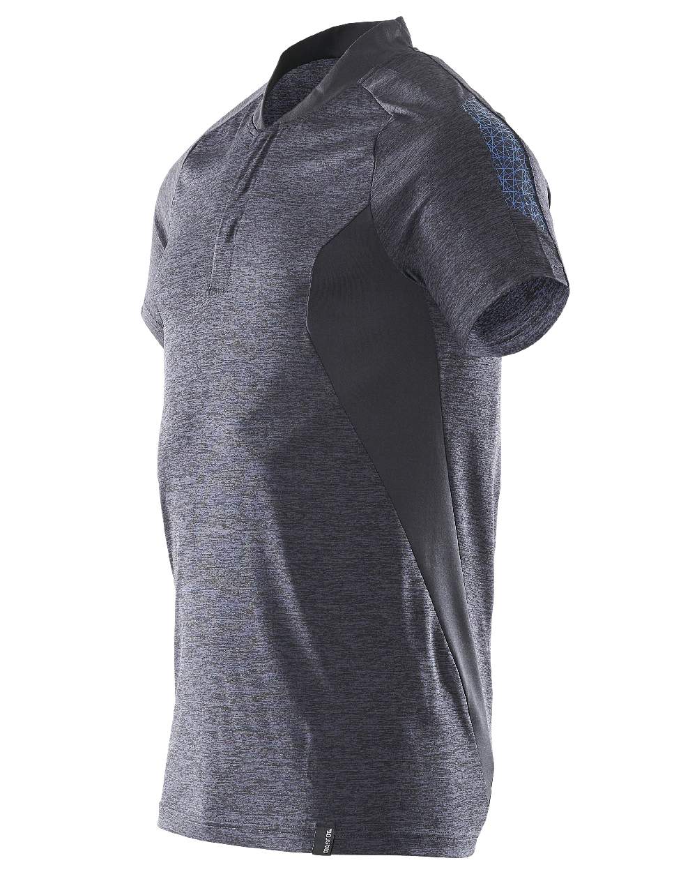 Dark Navy Coloured Mascot Workwear Mens Accelerate Polo Shirt on white background 