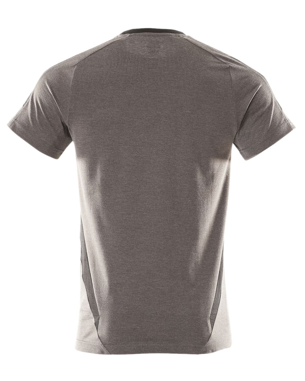 Dark Anthracite Black Colored Mascot Workwear Mens Accelerate Short Sleeve T-Shirt on white background 