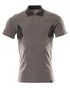 Dark Anthracite Black Coloured Mascot Workwear Mens Accelerate Short Sleeved Polo Shirt on white background 