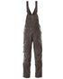 Dark Anthracite Coloured Mascot Workwear Mens Accelerate Stretch Zones Bib & Brace With Kneepad Pockets on white background 