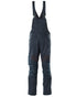 Dark Navy Coloured Mascot Workwear Mens Accelerate Stretch Zones Bib & Brace With Kneepad Pockets on white background 