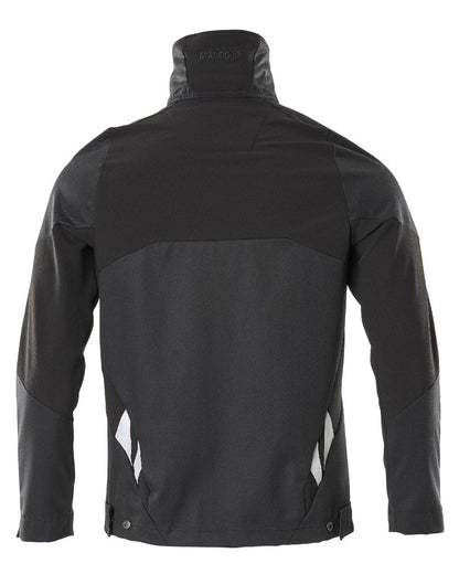 Black Coloured Mascot Workwear Mens Accelerate Stretch Zones Jacket on white background 