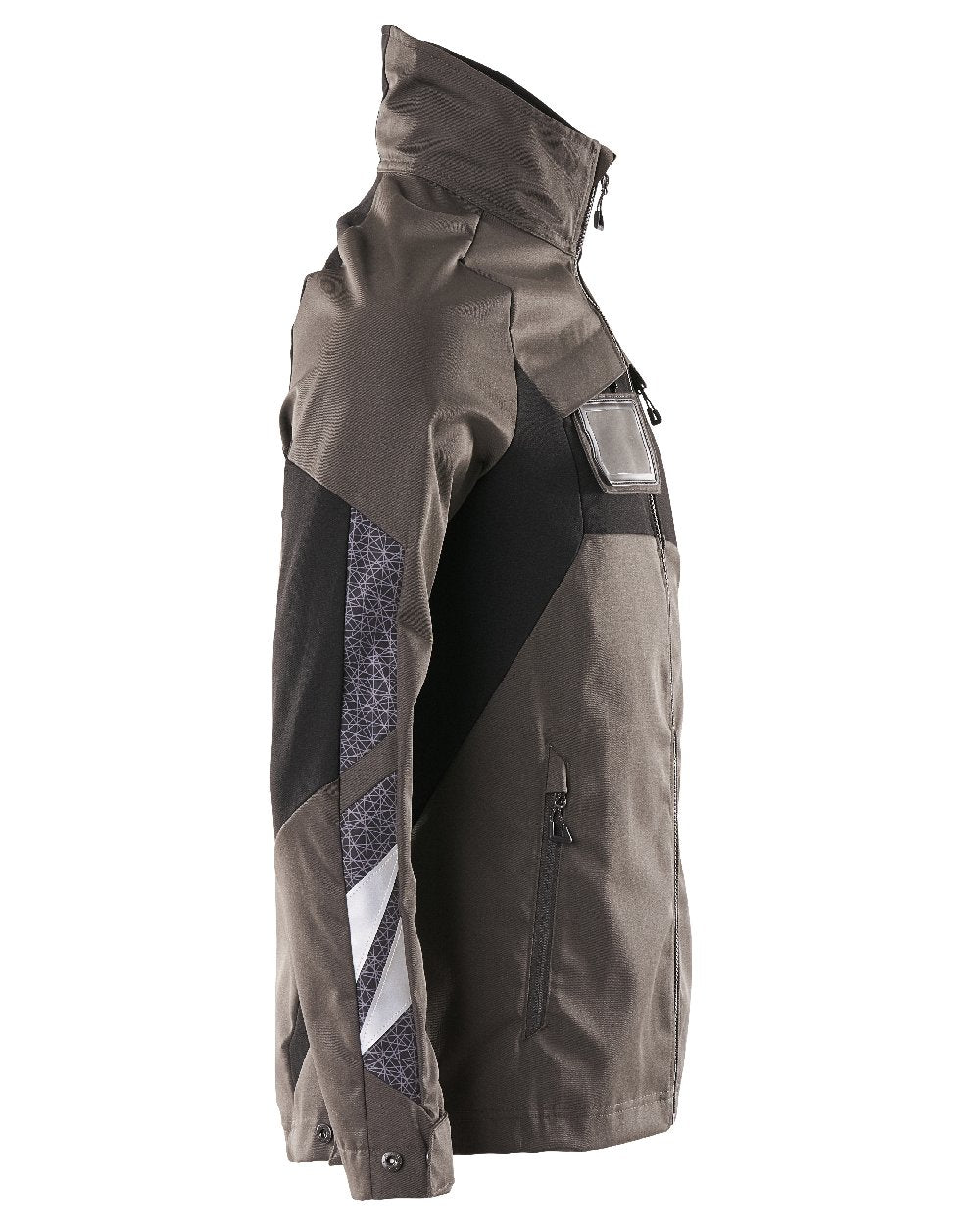 Dark Anthracite Black Coloured Mascot Workwear Mens Accelerate Stretch Zones Jacket on white background 