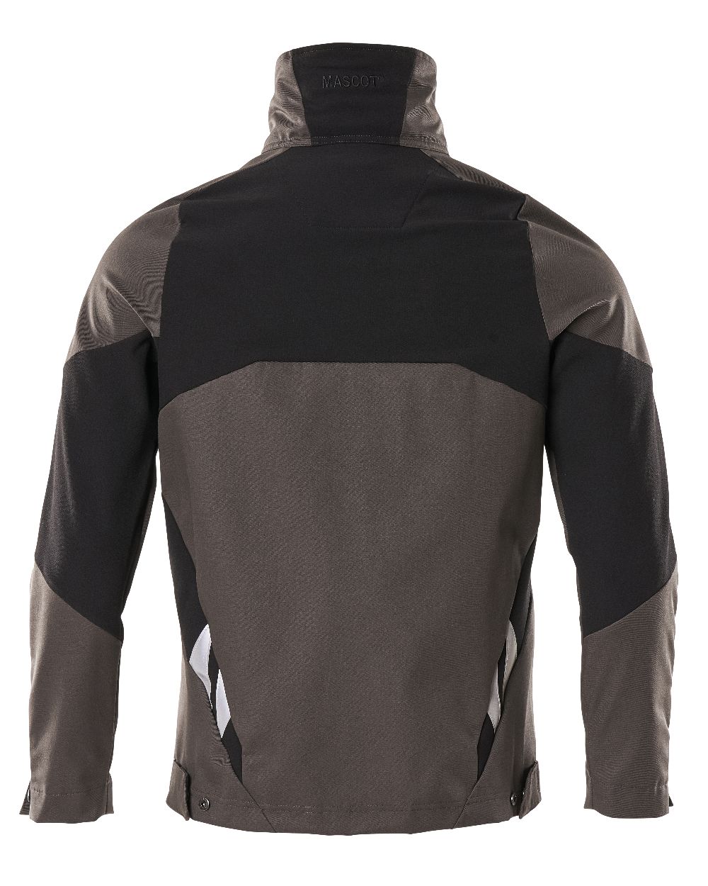 Dark Anthracite Black Coloured Mascot Workwear Mens Accelerate Stretch Zones Jacket on white background 