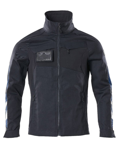 Dark Navy Coloured Mascot Workwear Mens Accelerate Stretch Zones Jacket on white background 