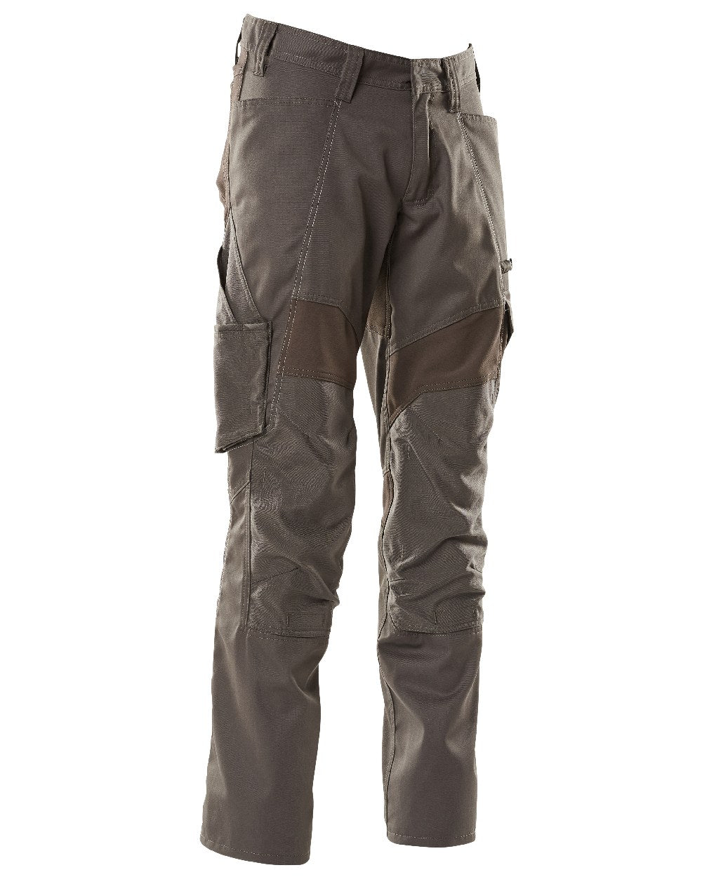 Dark Anthracite Coloured Mascot Workwear Mens Accelerate Stretch Zones Trousers on white background 