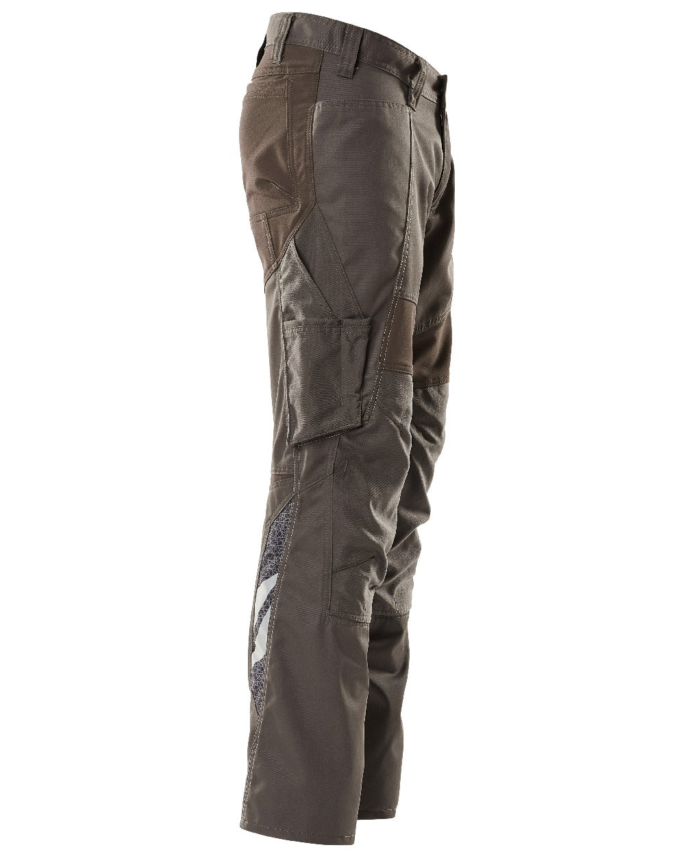Dark Anthracite Coloured Mascot Workwear Mens Accelerate Stretch Zones Trousers on white background 