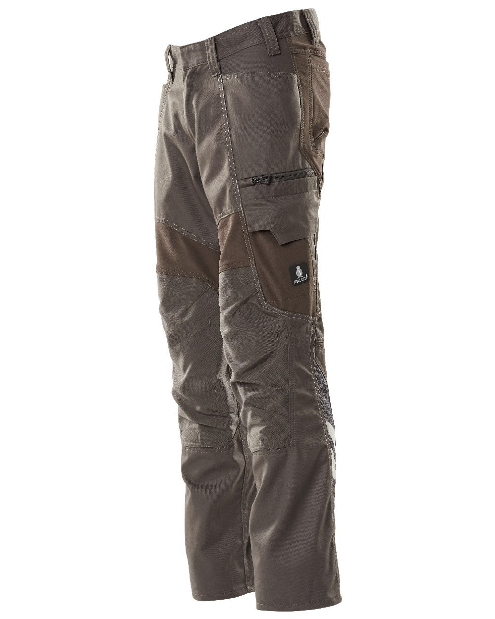 Dark Anthracite Coloured Mascot Workwear Mens Accelerate Stretch Zones Trousers on white background 