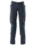 Dark Navy Coloured Mascot Workwear Mens Accelerate Stretch Zones Trousers on white background 