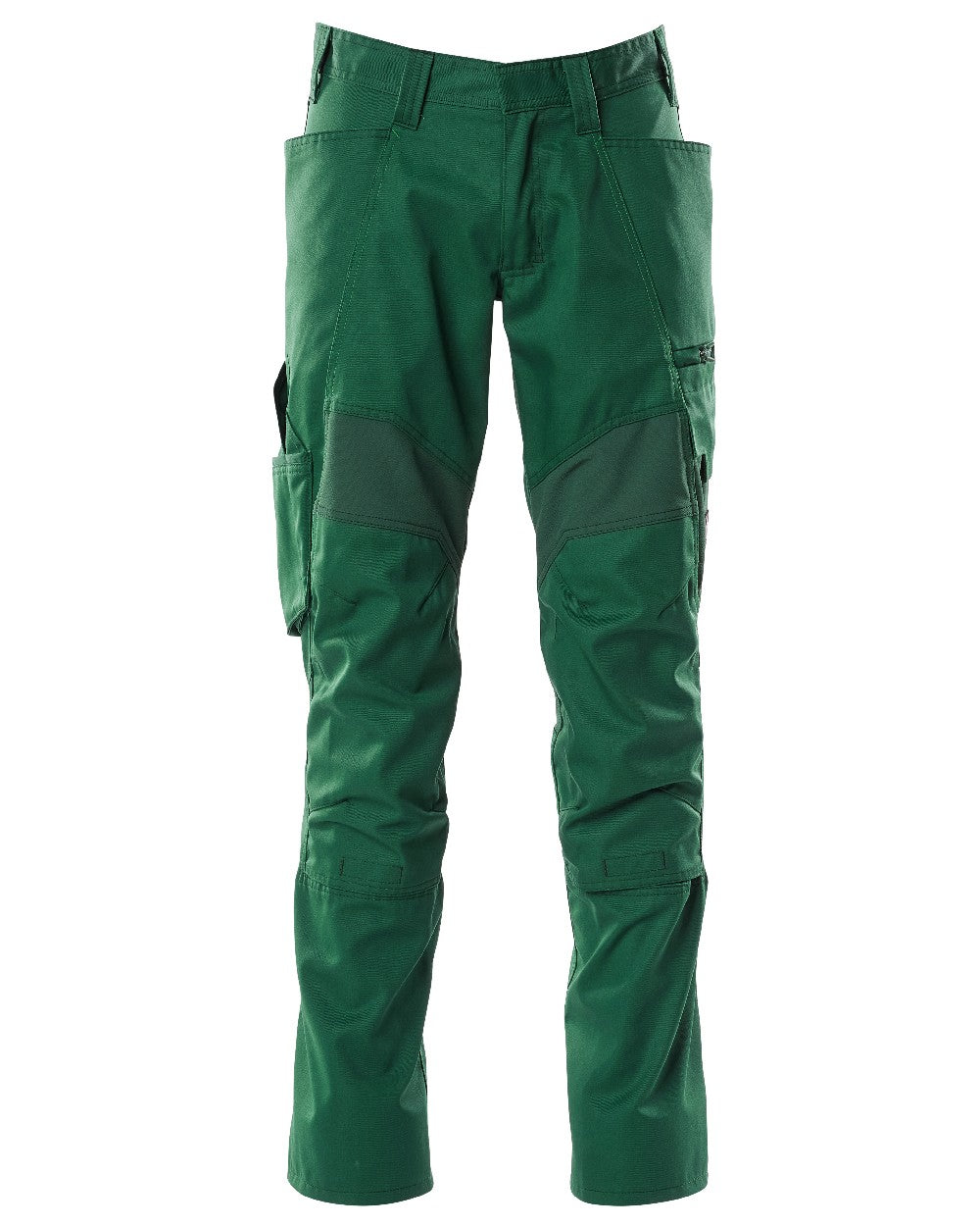 Green Coloured Mascot Workwear Mens Accelerate Stretch Zones Trousers on white background 