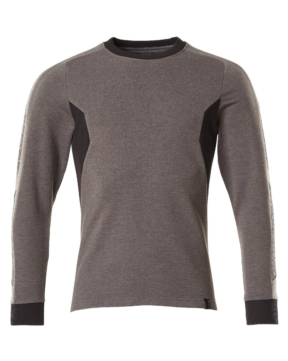 Dark Anthracite Black Coloured Mascot Workwear Mens Accelerate Sweatshirt on white background 