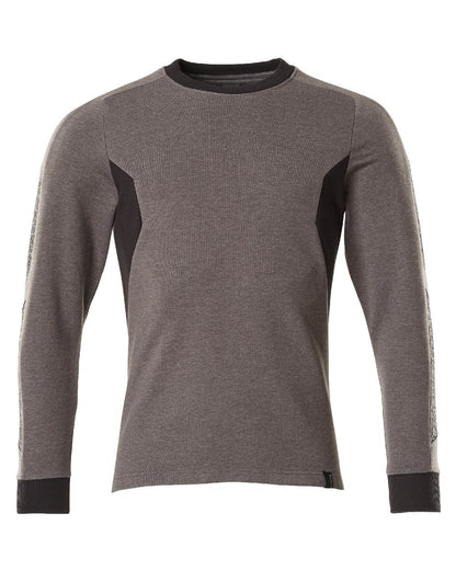 Dark Anthracite Black Coloured Mascot Workwear Mens Accelerate Sweatshirt on white background 
