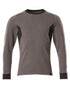 Dark Anthracite Black Coloured Mascot Workwear Mens Accelerate Sweatshirt on white background 