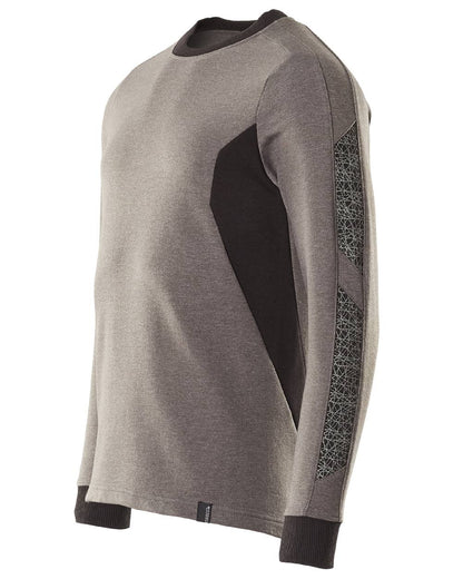 Dark Anthracite Black Coloured Mascot Workwear Mens Accelerate Sweatshirt on white background 