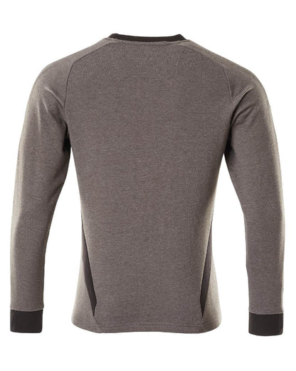 Dark Anthracite Black Coloured Mascot Workwear Mens Accelerate Sweatshirt on white background 