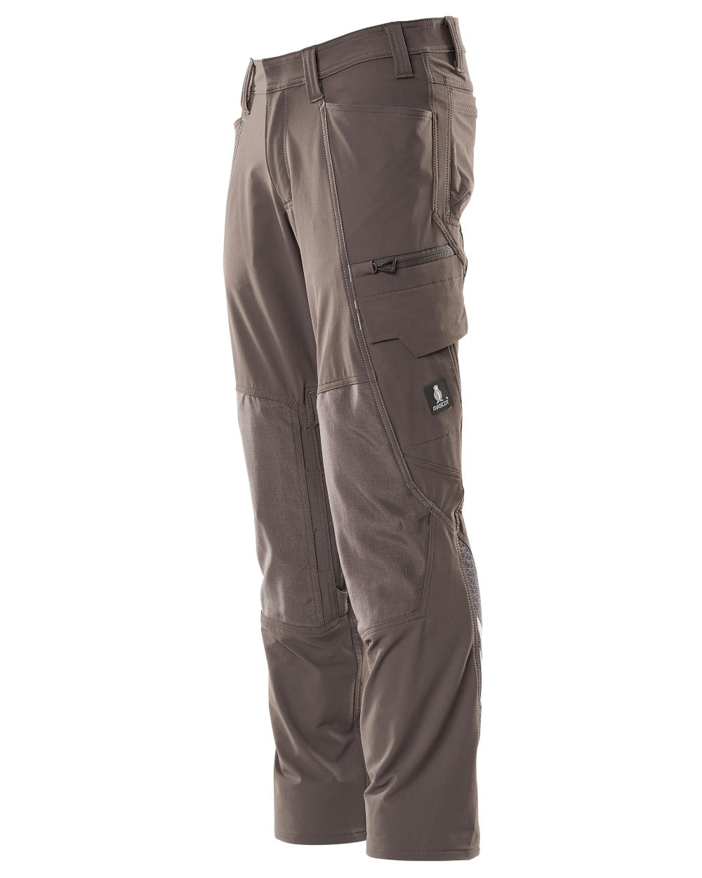 Dark Anthracite Coloured Mascot Workwear Mens Accelerate Ultimate Stretch Lightweight Trousers on white background 