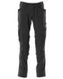 Black Coloured Mascot Workwear Mens Accelerate Ultimate Stretch Trousers on white background 
