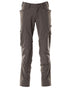 Dark Anthracite Coloured Mascot Workwear Mens Accelerate Ultimate Stretch Trousers on white background 