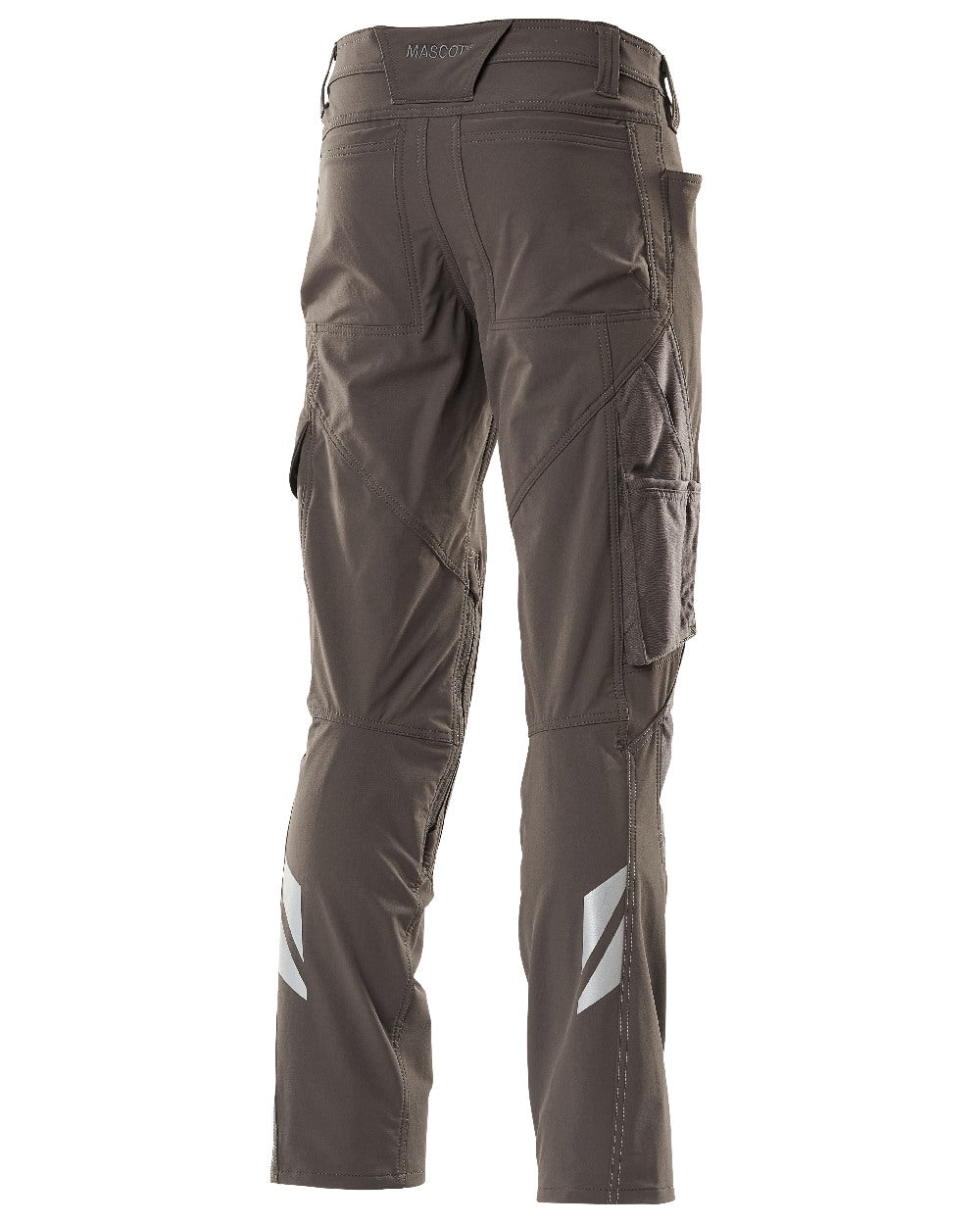 Dark Anthracite Coloured Mascot Workwear Mens Accelerate Ultimate Stretch Trousers on white background 