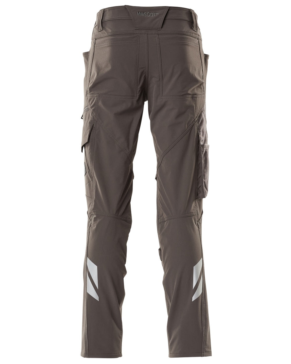 Dark Anthracite Coloured Mascot Workwear Mens Accelerate Ultimate Stretch Trousers on white background 
