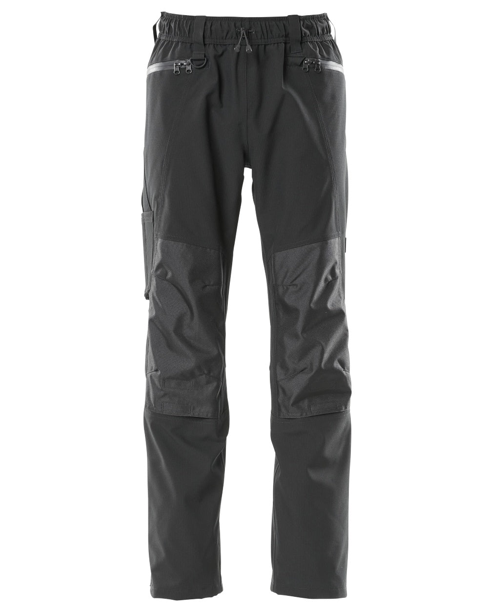 Black Coloured Mascot Workwear Mens Accelerate Waterproof Over Trousers on white background 