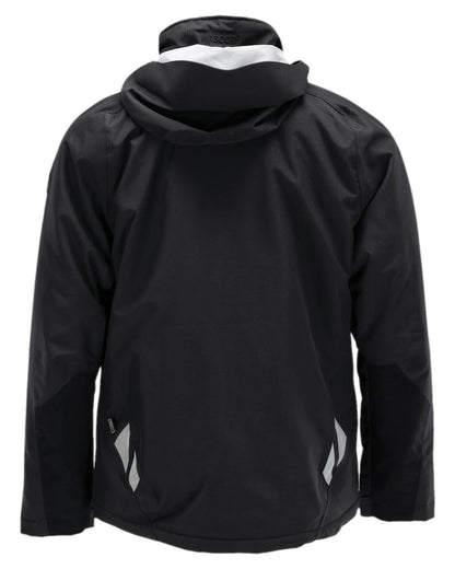 Black Coloured Mascot Workwear Mens Accelerate Winter Jacket on white background 