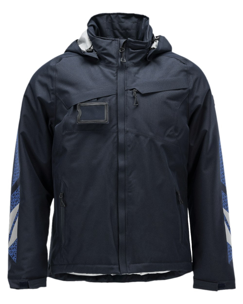 Dark Navy Coloured Mascot Workwear Mens Accelerate Winter Jacket on white background 