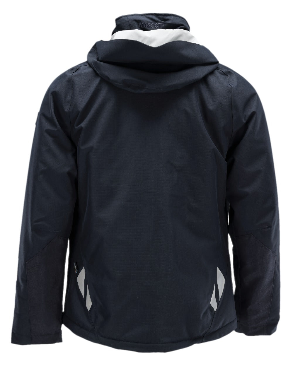 Dark Navy Coloured Mascot Workwear Mens Accelerate Winter Jacket on white background 