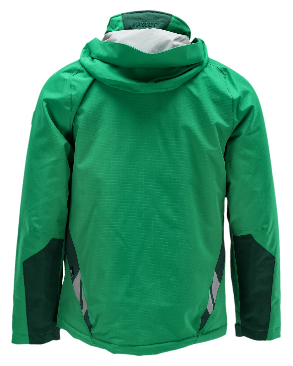 Grass Green Coloured Mascot Workwear Mens Accelerate Winter Jacket on white background 