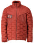 Autumn Red Coloured Mascot Workwear Mens Customized Breathable Jacket on white background 