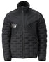 Black Coloured Mascot Workwear Mens Customized Breathable Jacket on white background 