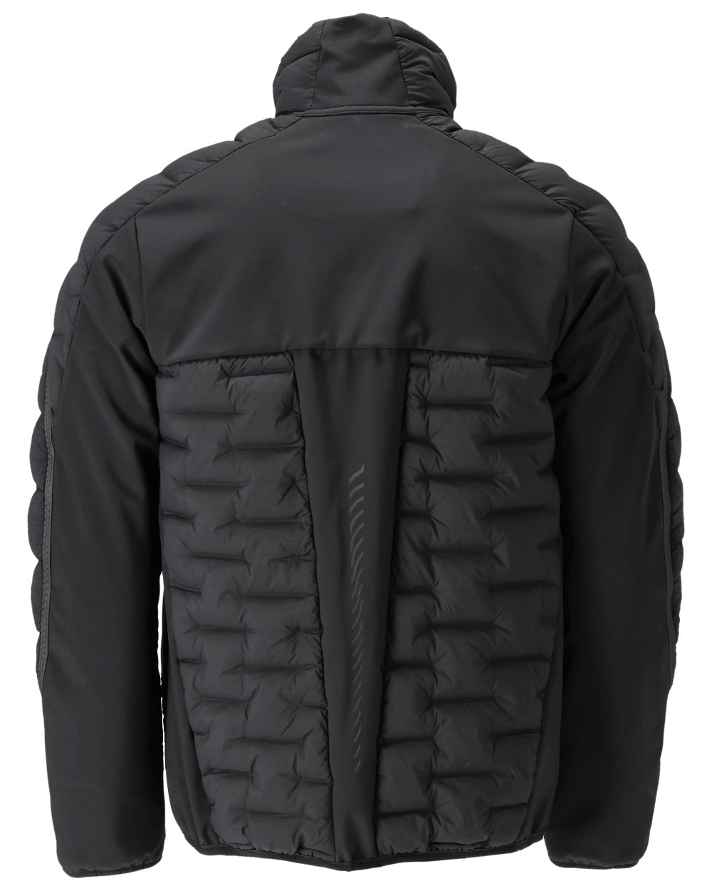 Black Coloured Mascot Workwear Mens Customized Breathable Jacket on white background 