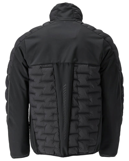 Black Coloured Mascot Workwear Mens Customized Breathable Jacket on white background 