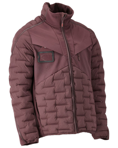 Bordeaux Coloured Mascot Workwear Mens Customized Breathable Jacket on white background 