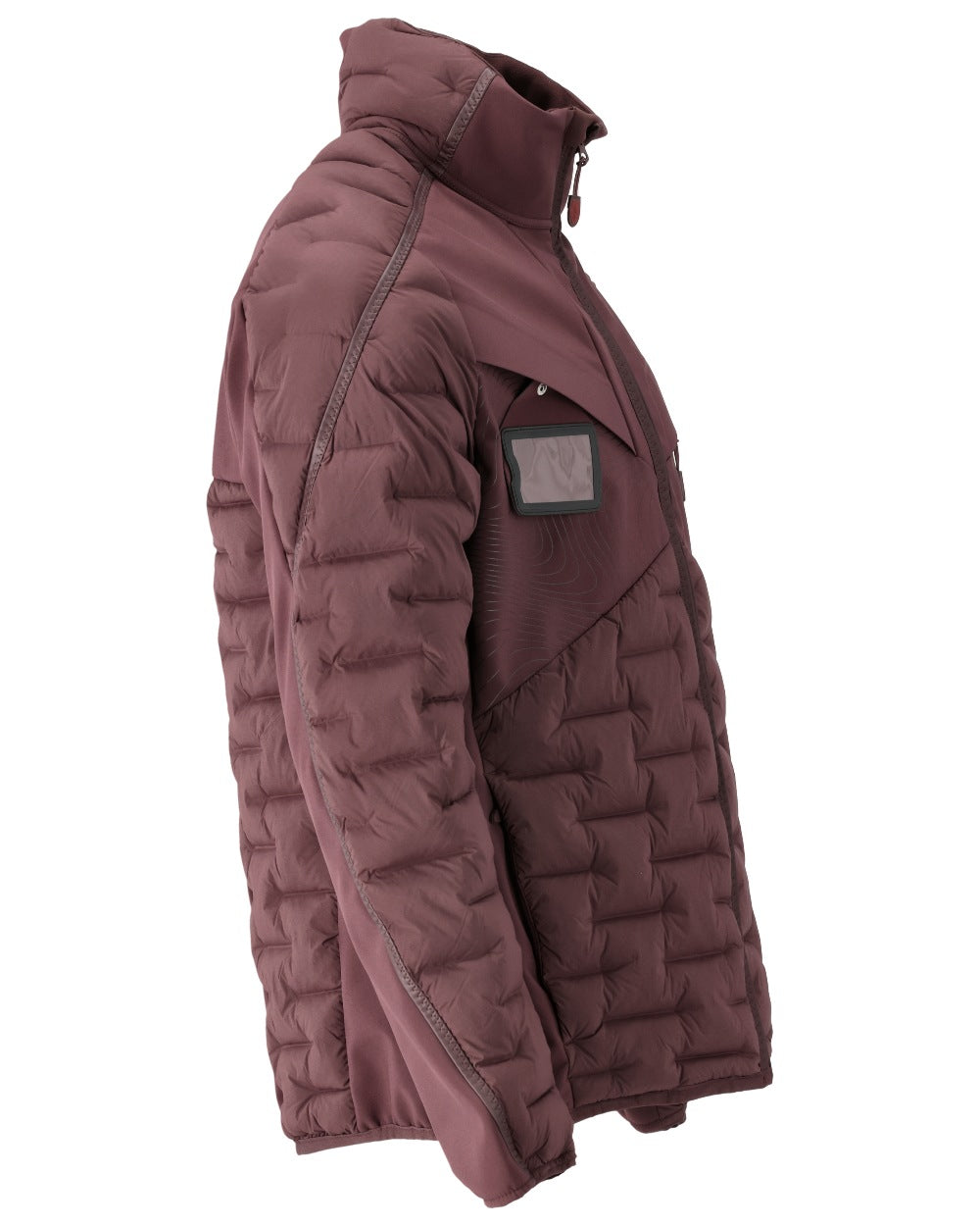 Bordeaux Coloured Mascot Workwear Mens Customized Breathable Jacket on white background 