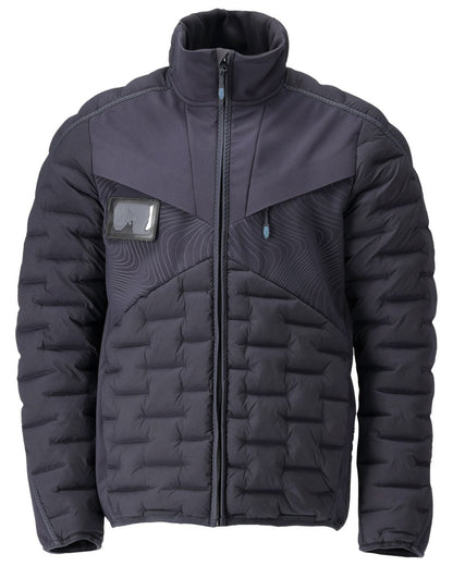 Dark Navy Coloured Mascot Workwear Mens Customized Breathable Jacket on white background 
