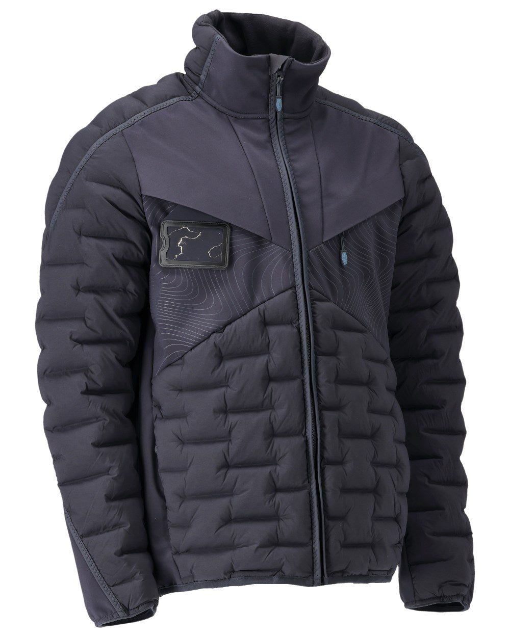 Dark Navy Coloured Mascot Workwear Mens Customized Breathable Jacket on white background 