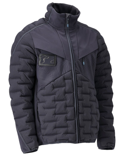 Dark Navy Coloured Mascot Workwear Mens Customized Breathable Jacket on white background 