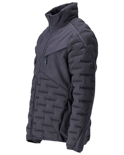Dark Navy Coloured Mascot Workwear Mens Customized Breathable Jacket on white background 