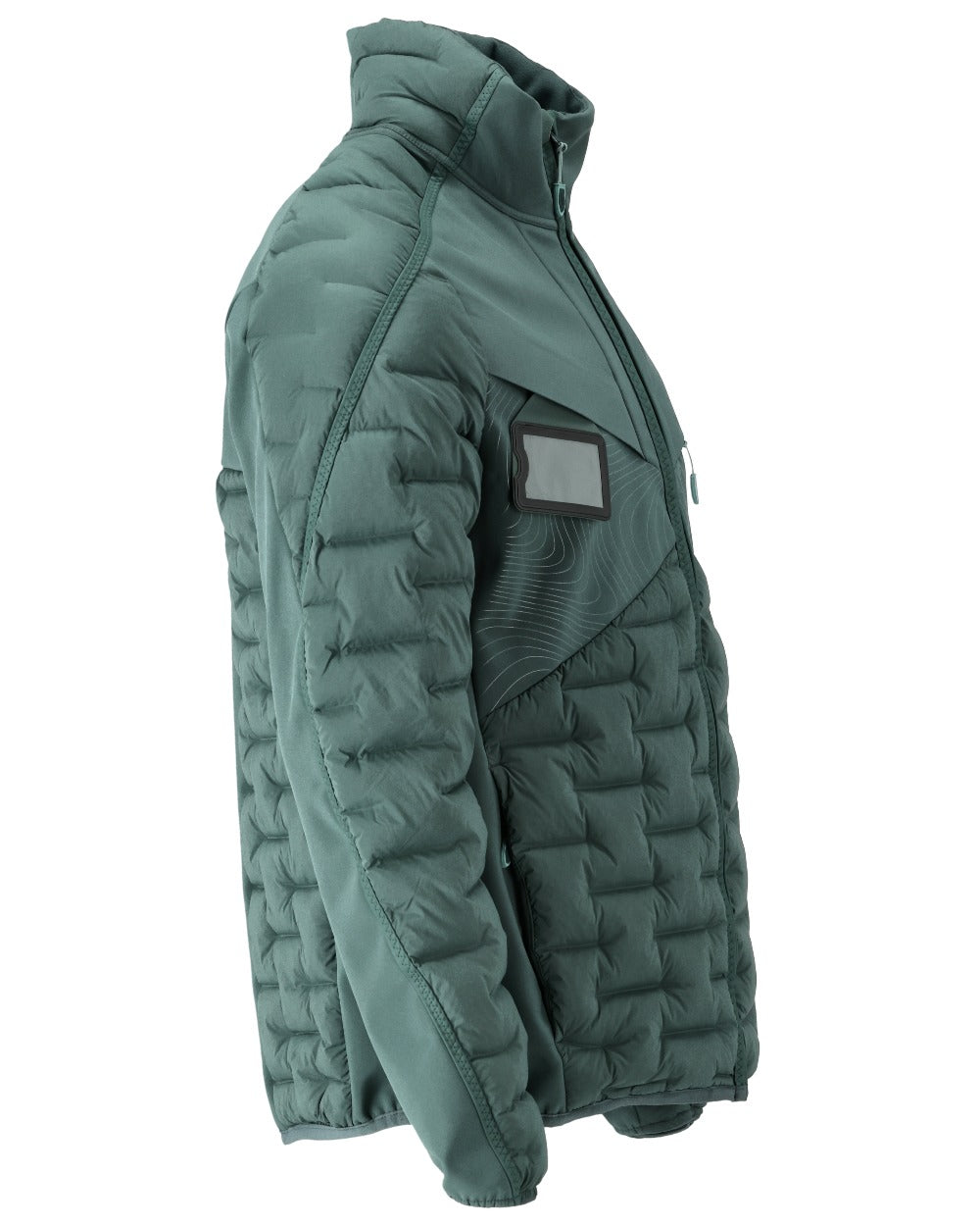 Forest Green Coloured Mascot Workwear Mens Customized Breathable Jacket on white background 