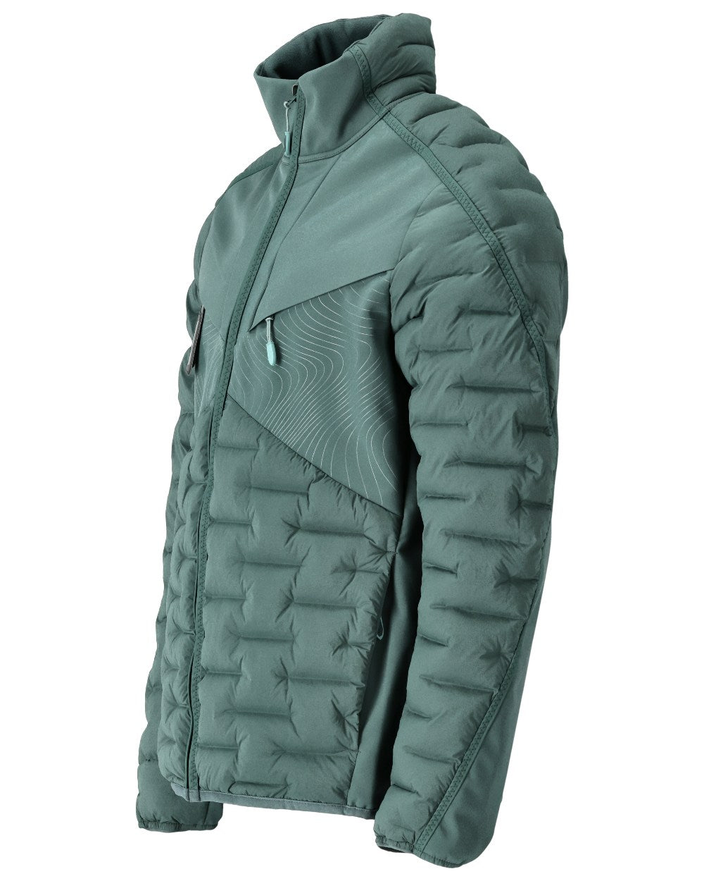 Forest Green Coloured Mascot Workwear Mens Customized Breathable Jacket on white background 