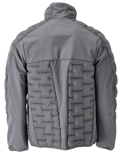 Stone Grey Coloured Mascot Workwear Mens Customized Breathable Jacket on white background 
