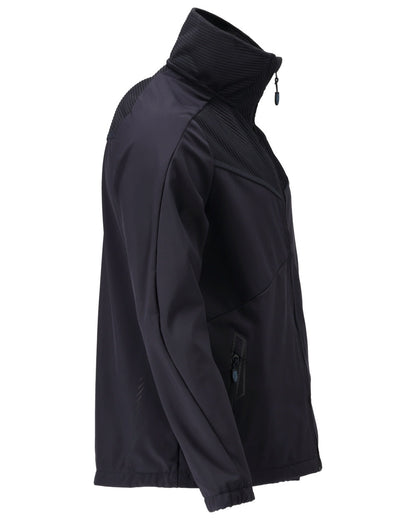 Dark Navy Coloured Mascot Workwear Mens Customized Breathable Softshell Jacket on white background 