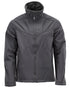 Stone Grey Coloured Mascot Workwear Mens Customized Breathable Softshell Jacket on white background 