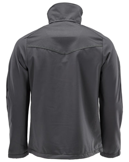 Stone Grey Coloured Mascot Workwear Mens Customized Breathable Softshell Jacket on white background 
