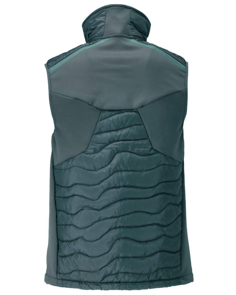 Forest Green Coloured Mascot Workwear Mens Customized Breathable Thermal Gilet on white background 