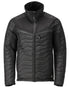 Black Coloured Mascot Workwear Mens Customized Breathable Thermal Jacket on white background 